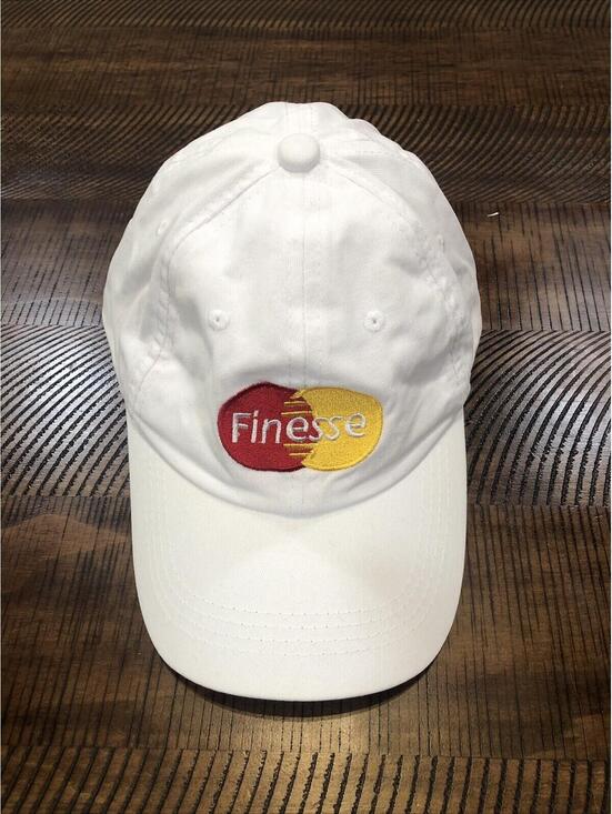 Finesse Mastercard Cap Dad Cap Dad Hat White One Size. Baseball Hat‎